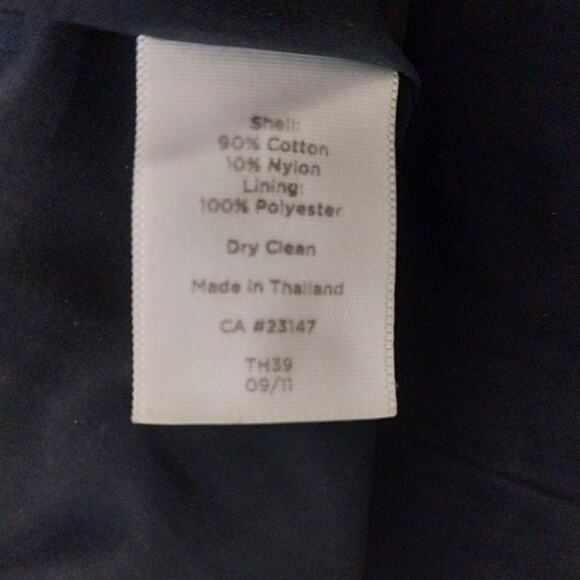 TALBOTS PETITES! SUPER CHIC BLACK AND CREAM MICRO STRIPED SKIRT! LINED! SZ 6P - Picture 7 of 8